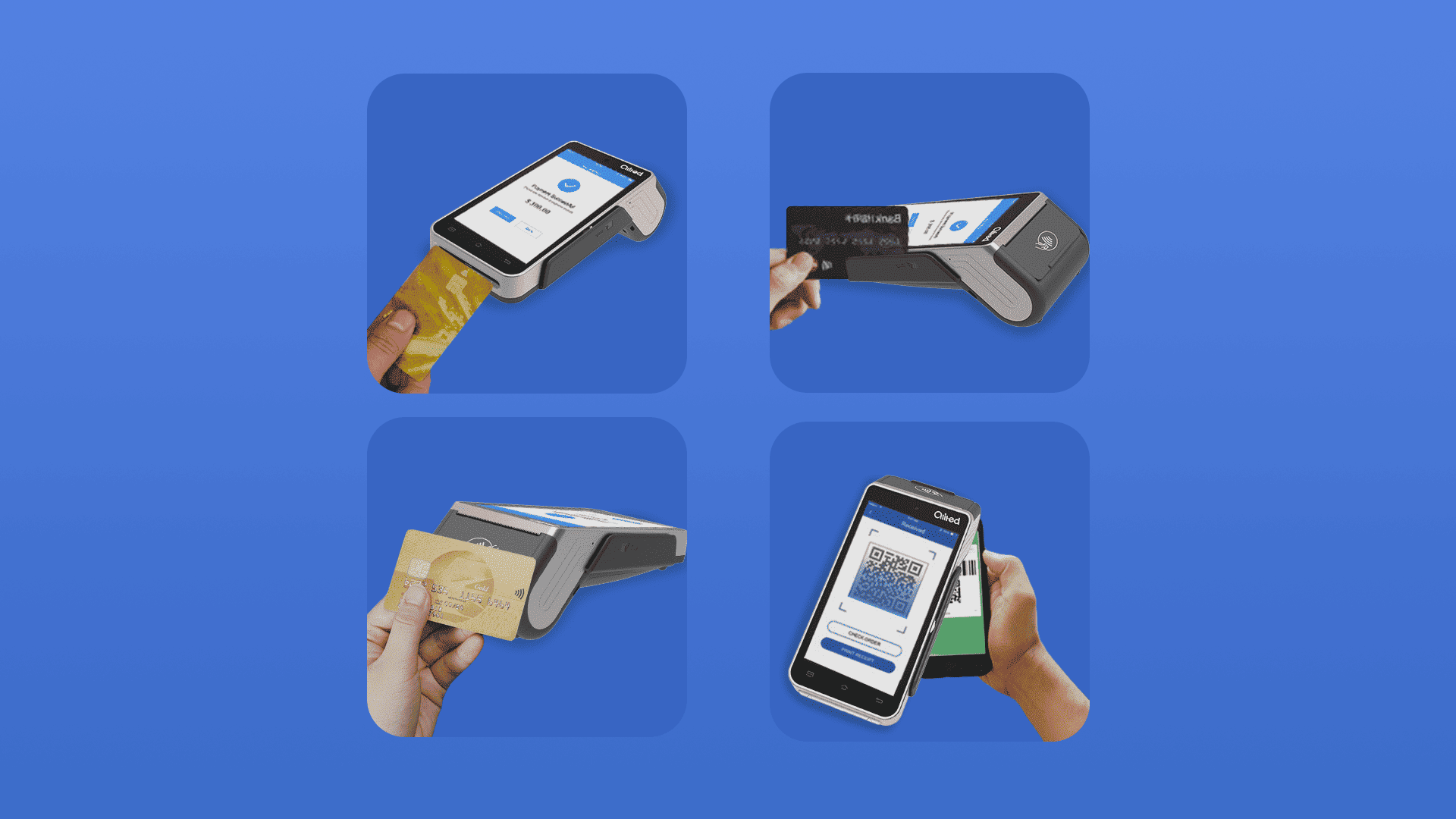 SP580智能POS终端 - 支持磁条卡、IC卡、NFC、二维码等多种支付方式