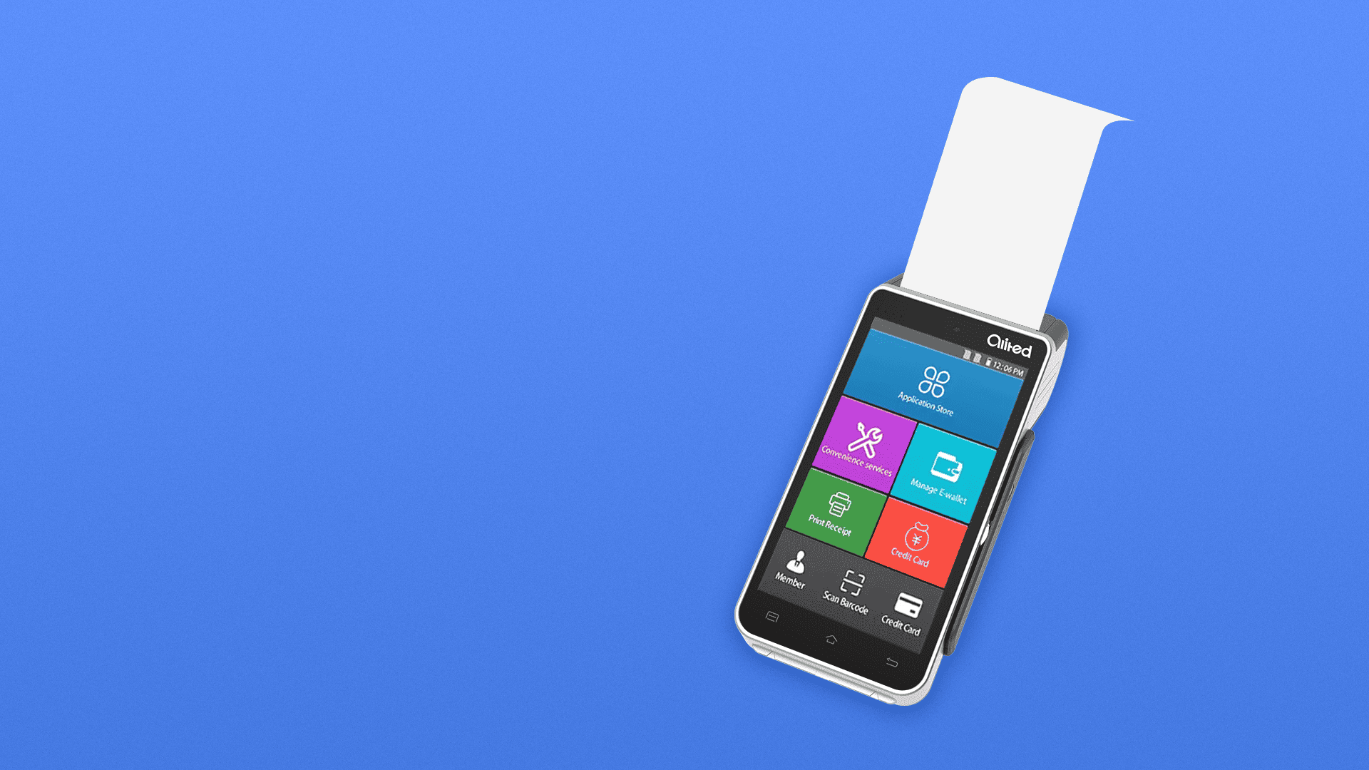 SP580智能POS终端 - 高速热敏打印机,打印速度可达90mm/s