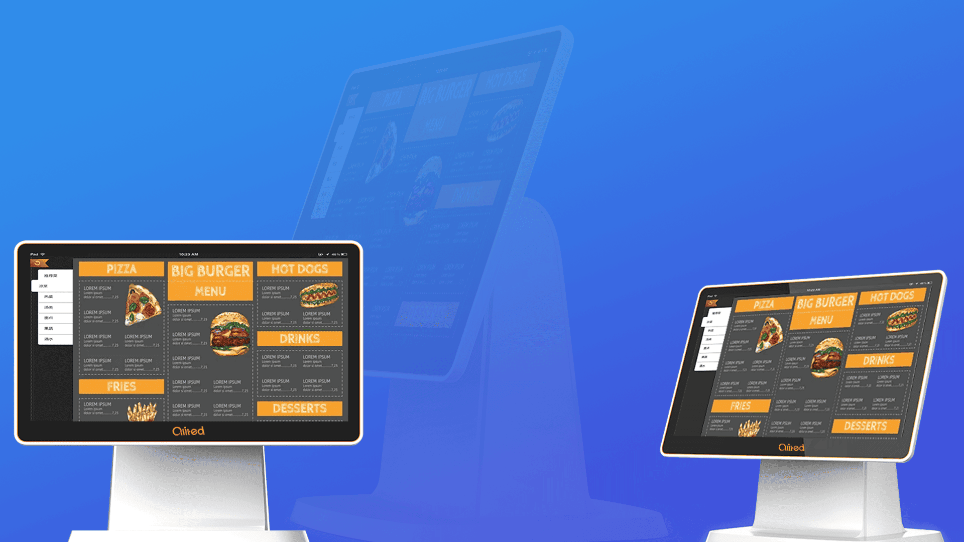 Caja registradora inteligente de pantalla única SP710: pantalla de interfaz, USB, Ethernet, puerto serie, etc.